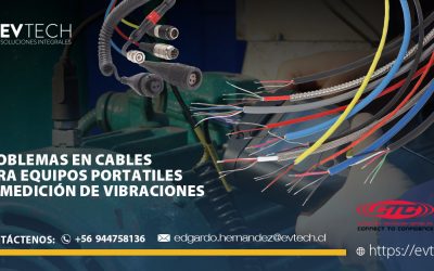 Problemas en cables para equipos portátiles de medición de vibraciones.