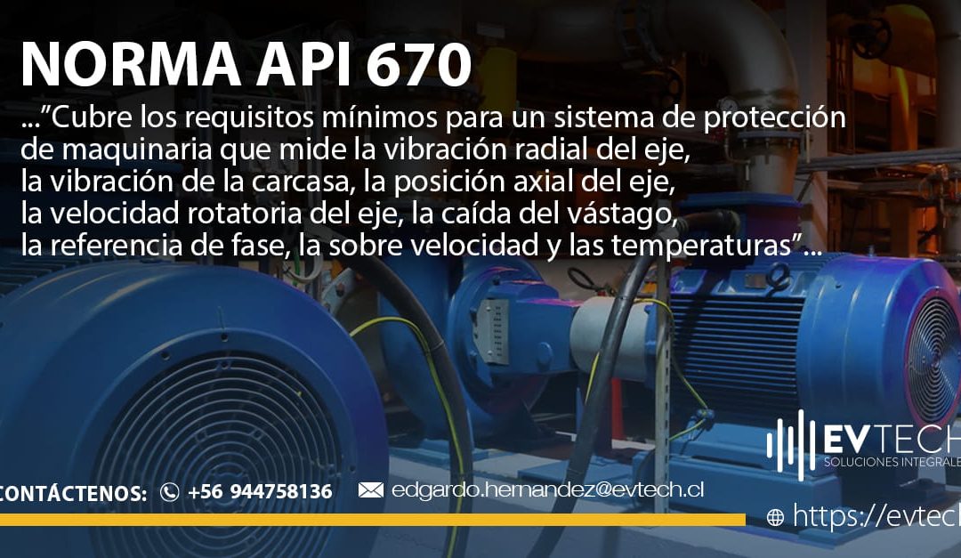 Norma API 670 protección de equipos rotativos críticos por medio de vibraciones